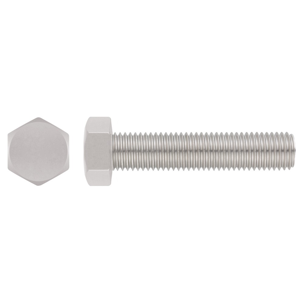 DIN-933 A2 [CP] Tornillo rosca métrica con cabeza hexagonal 8.8. Rosca completa. Inoxidable A2